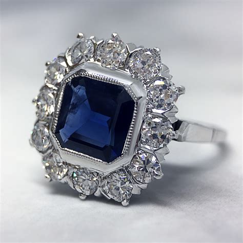 antique sapphire diamond ring